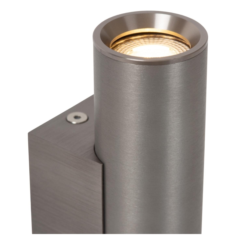 Lucide DUPLA - Wall spotlight / Wall light - 2xGU10 (MR11) - Grey iron